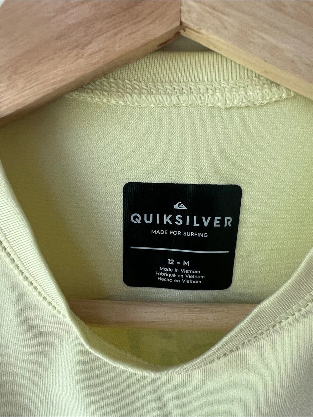 Quiksilver Teen Rash Guard Tee Wave Logo Short Sleeve Tee 12 / Medium